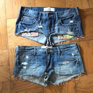 Hollister Denim Destroyed Shorts